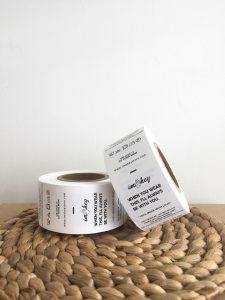 Label Taveta Tahan Lama