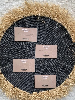 Thanks Card Ivory Custom