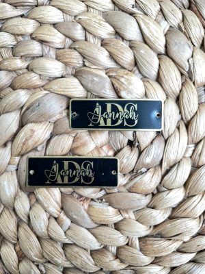 Label Plat Kuningan Besi