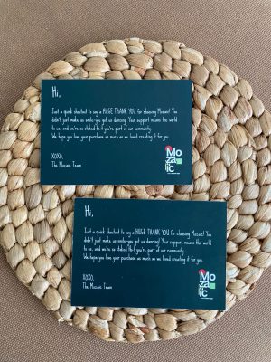 Thanks Card Ivory Custom