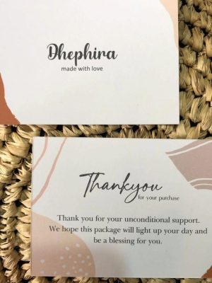 Thanks Card Ivory Custom